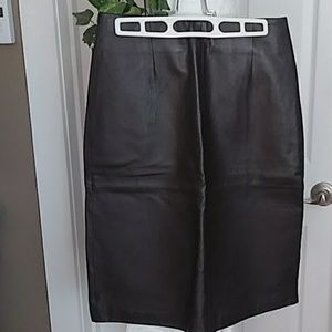 Leather skirt